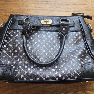 JS Black and Gray Women's Satchel